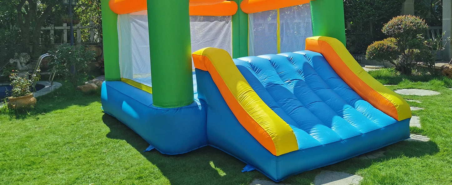 Yard Inflatable Bounce House With Slide 12*9*8ft Bounce House For Kids 5-12 Bouncer With Blower For Outdoor Backyard/Indoor