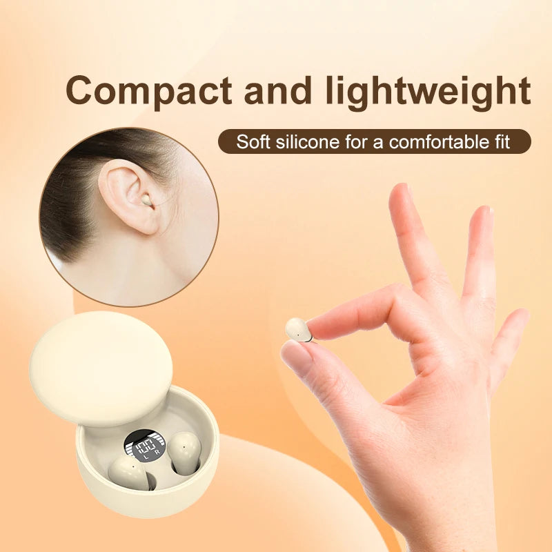 Invisible Sleep Earphones Ultra Thin Wireless Bluetooth With Noise Reduction