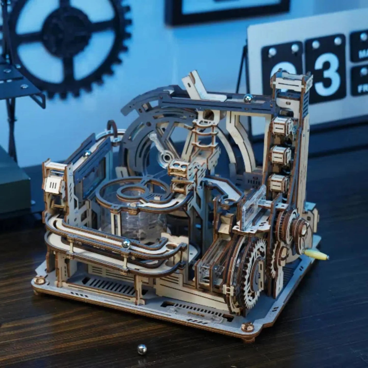 Robotime Rokr Electric Marble Run With Light 3D Puzzle