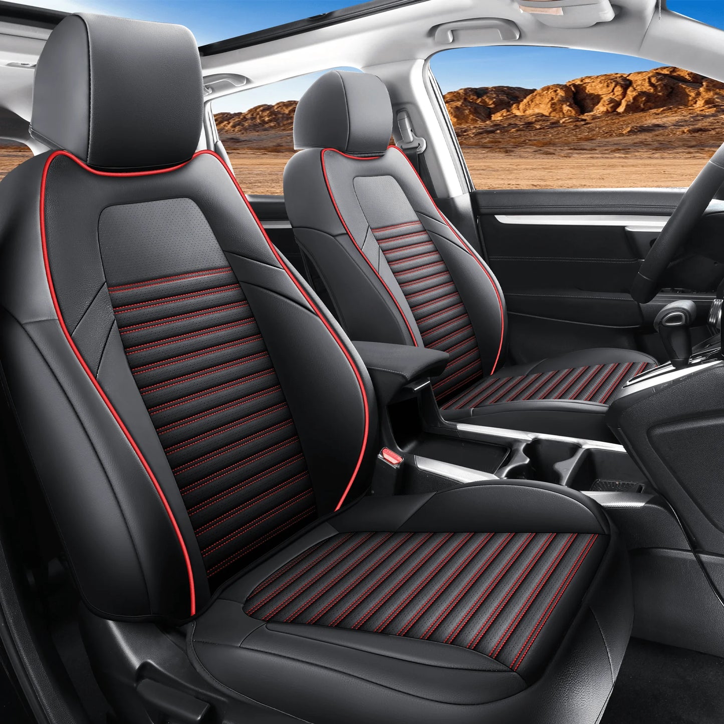Custom Fit Car Seat Covers For Honda CRV Full Set Waterproof Napa Leather