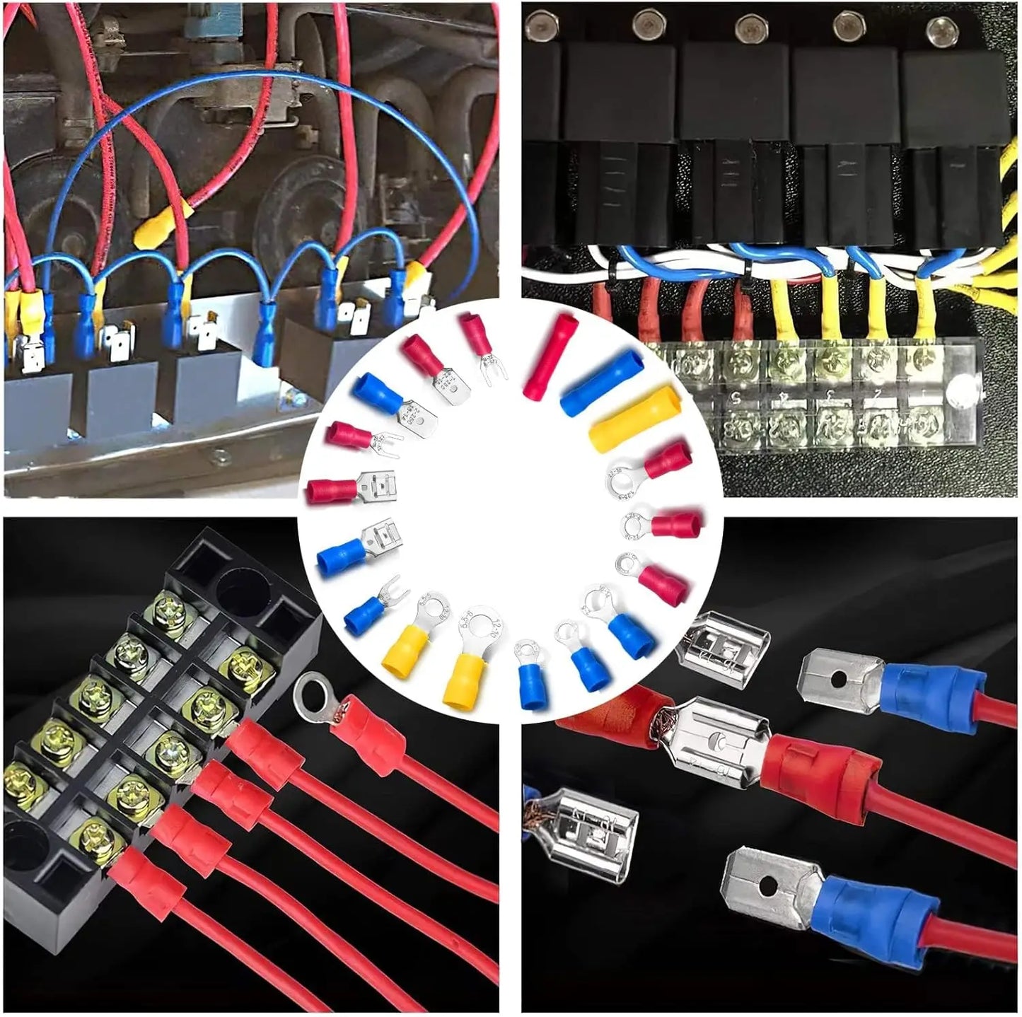1200PCS Automotive Electrical Connector Kit with Insulated Crimp Terminals for Wiring Repair