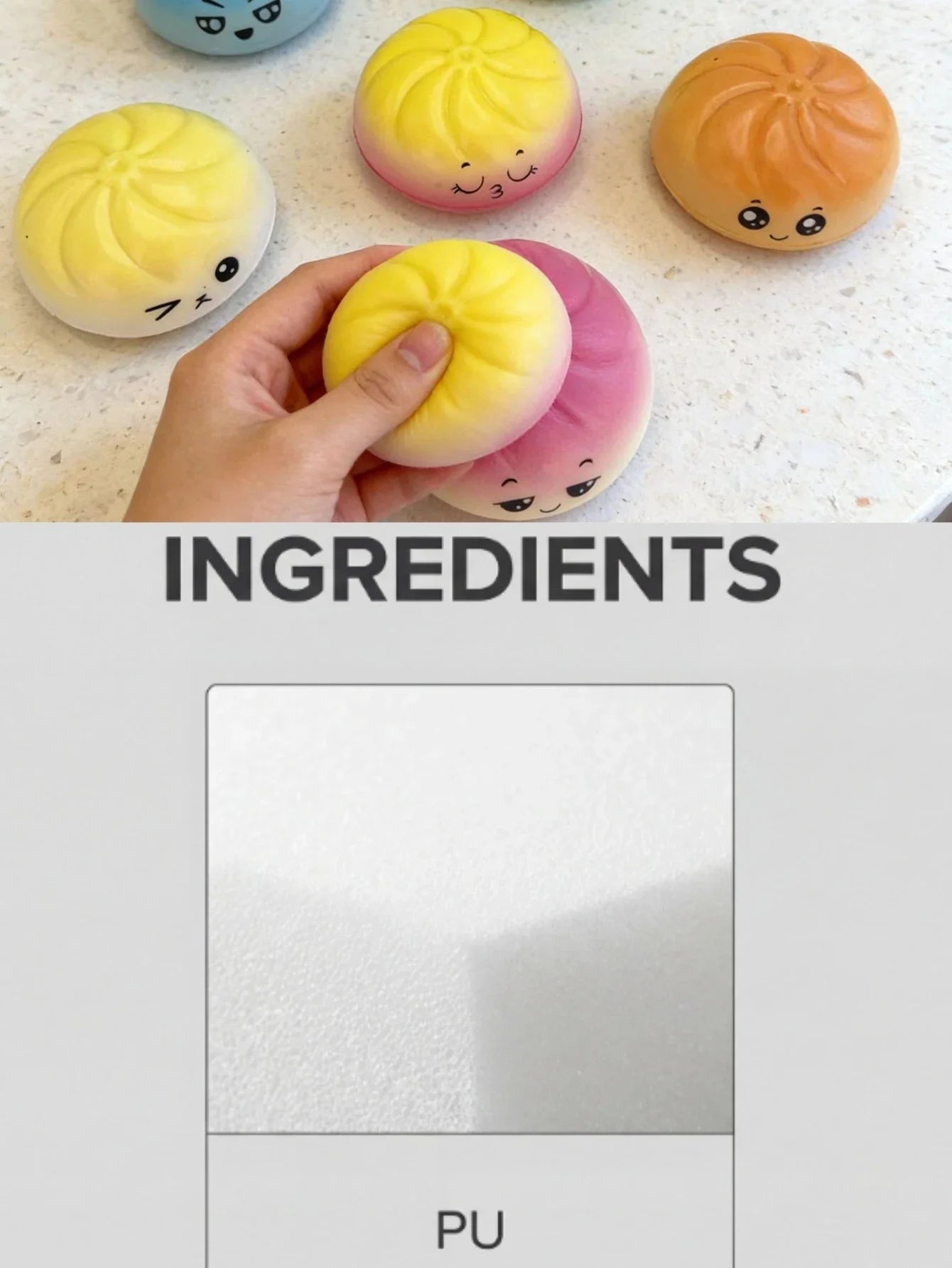 Premium Dumpling Bun Squishies Stress Ball Toy For Stress Relief