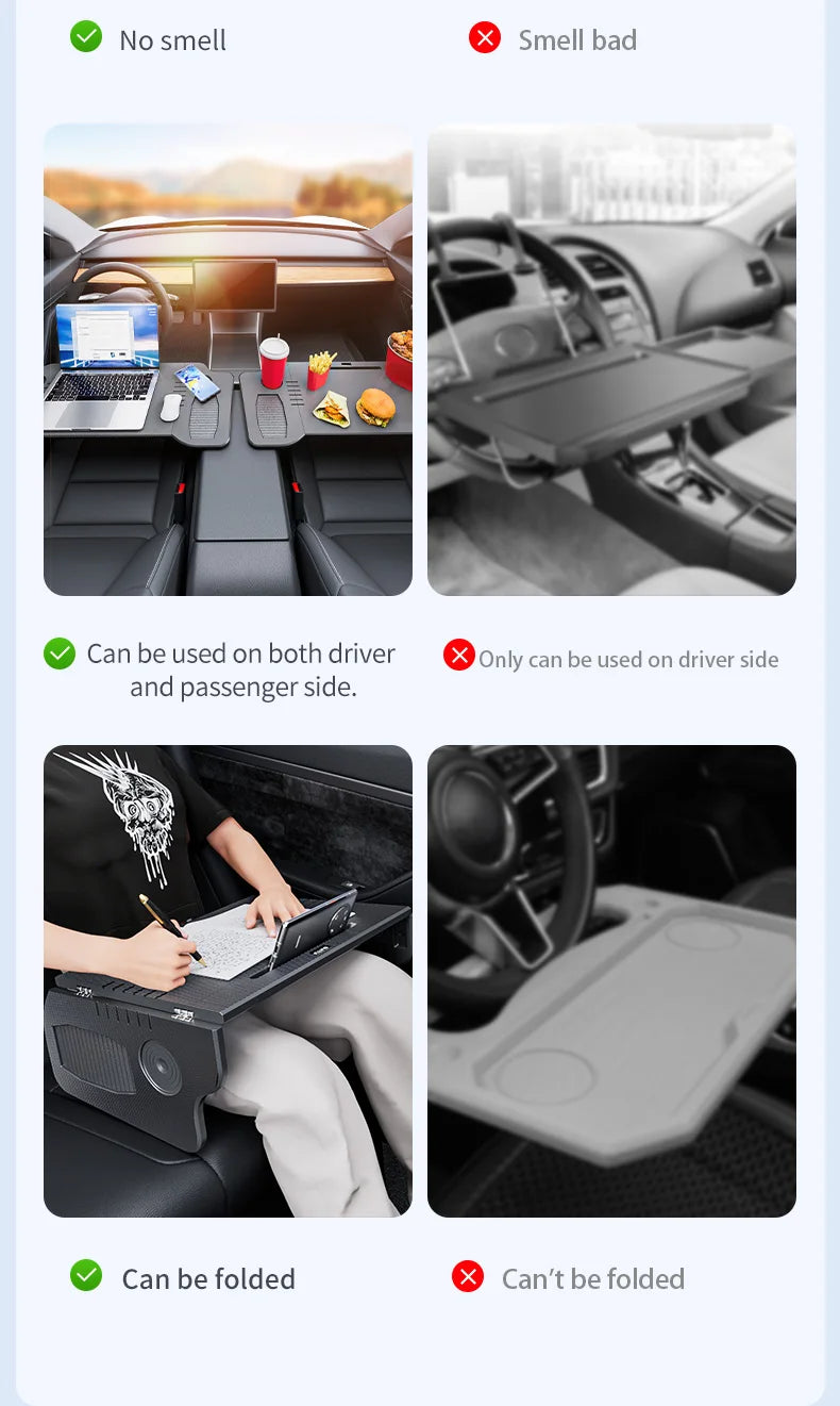 Ergonomic Laptop Tray Desk Surface For Model 3 Y S