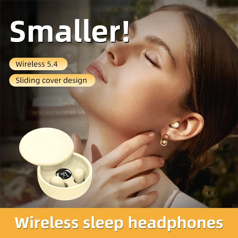 Invisible Sleep Earphones Ultra Thin Wireless Bluetooth With Noise Reduction