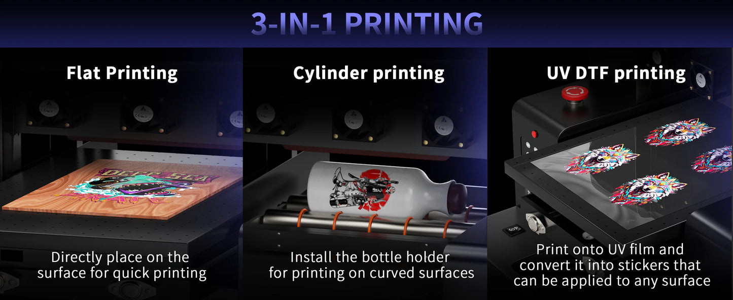 OYfame US EU Stock A3 A4 DTF Printer impresora UV dtf A3 For Epson XP600 DTF tshirt Printing Machine A3 For L805 UV DTF Printer