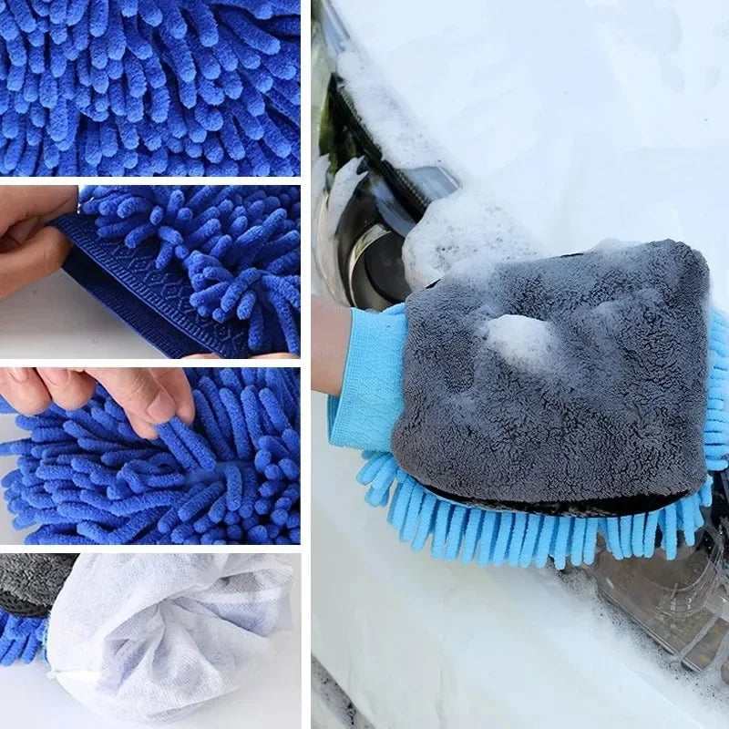 Car Wash Glove AntiScratch Cleaning Mitt For Auto Detailing