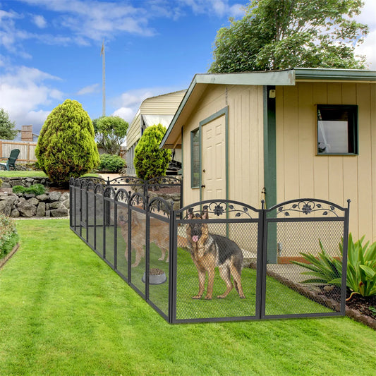 BINGOPAW 8 Panel Heavy Duty Dog Playpen Outdoor Indoor Fence