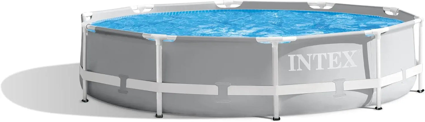 10ft x 30in Above Ground Swimming Pool Set with 330 GPH Filter Pump, Puncture and Rust Resistant, Easy Assembly