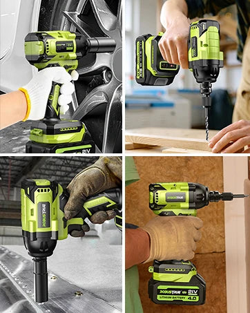 Brushless 21V Cordless Impact Driver Kit With 2.0Ah Battery