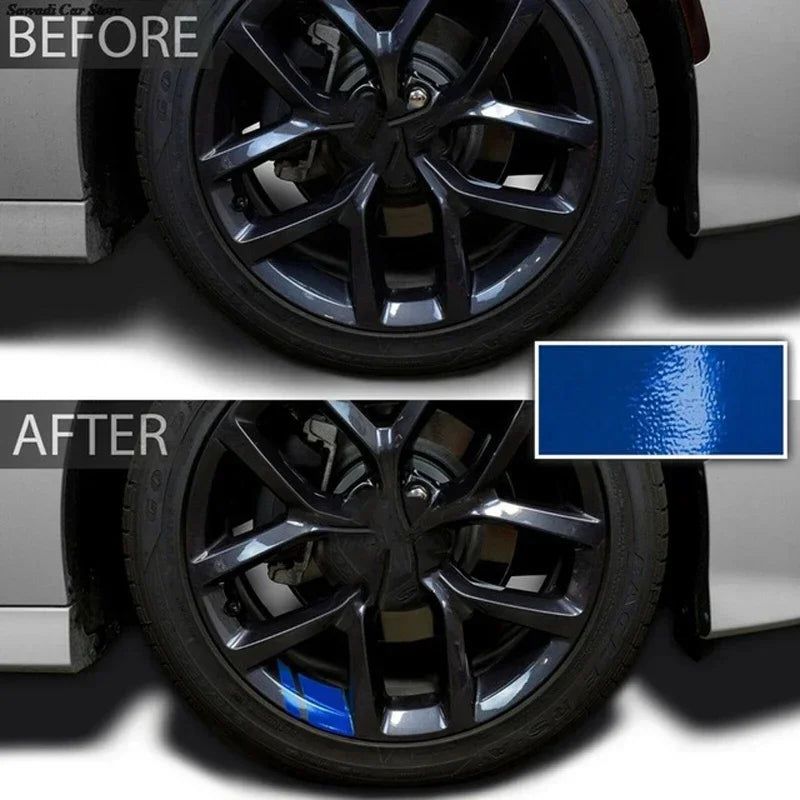 ZHUOHE Reflective Car Wheel Decals 6 Pack For Hub Rims