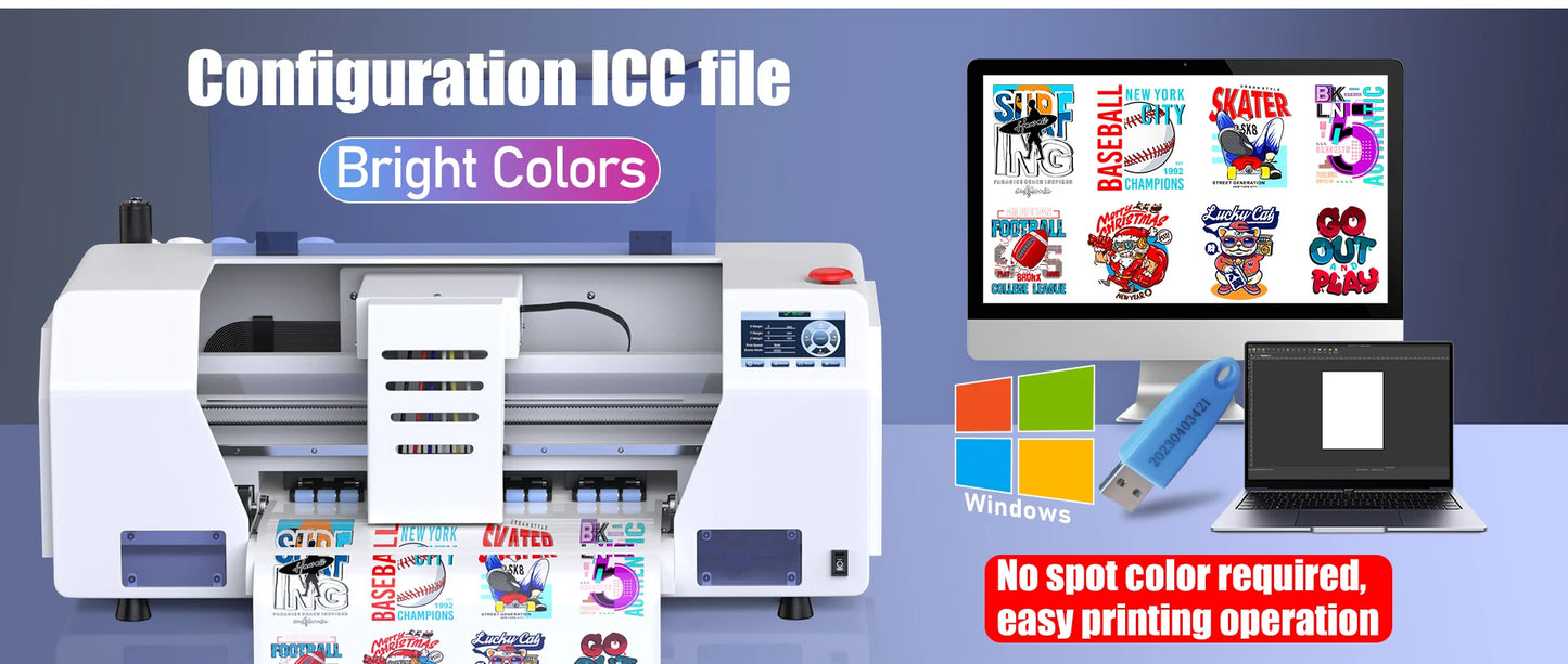 OYfame US EU Stock A3 A4 DTF Printer impresora UV dtf A3 For Epson XP600 DTF tshirt Printing Machine A3 For L805 UV DTF Printer