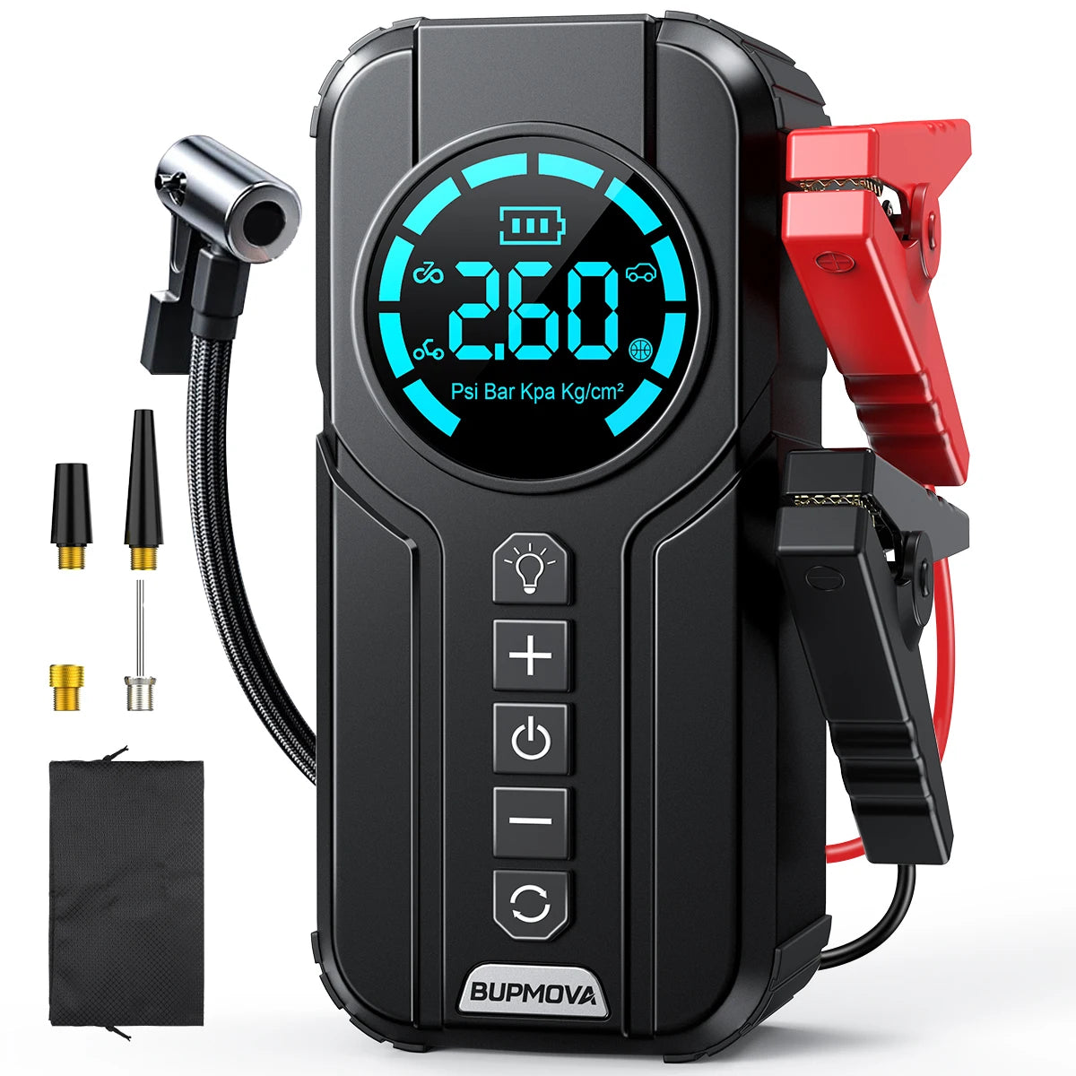 Car Battery Jump Starter Digital Display Portable Car Battery Booster Charger 26800mAh Power Bank Emergency Battery Booster