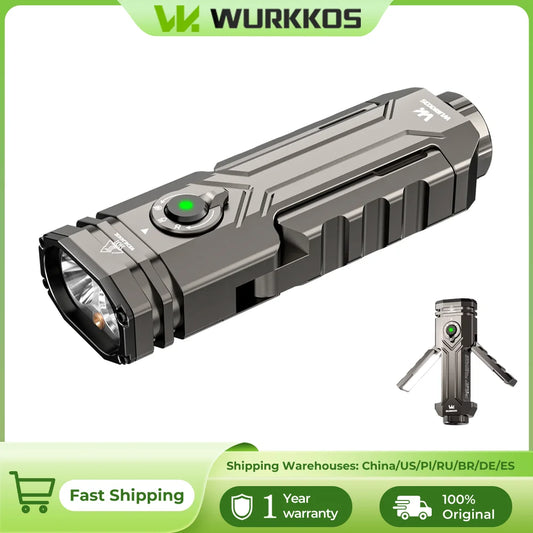 Wurkkos HD02 LED Work Light USB 3200 Lumens Folding Lantern Rechargeable Magnetic Flashlight Camping Emergency Car Repair