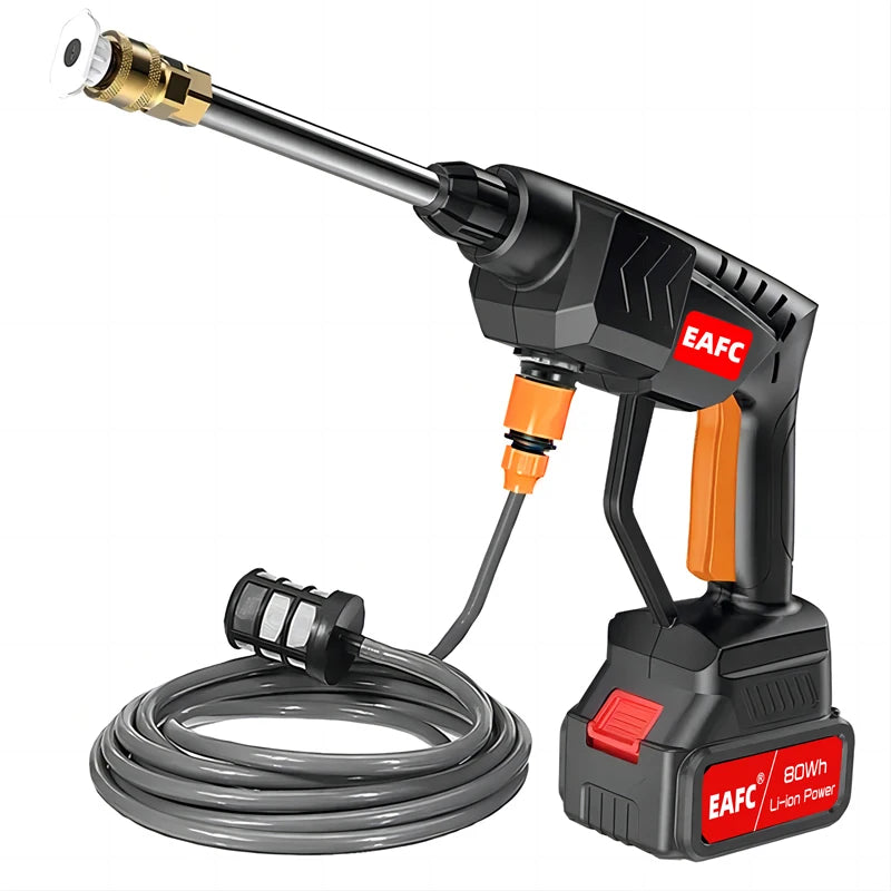 EAFC Cordless 60Bar 21V Car Wash Gun For Pressure Cleaning