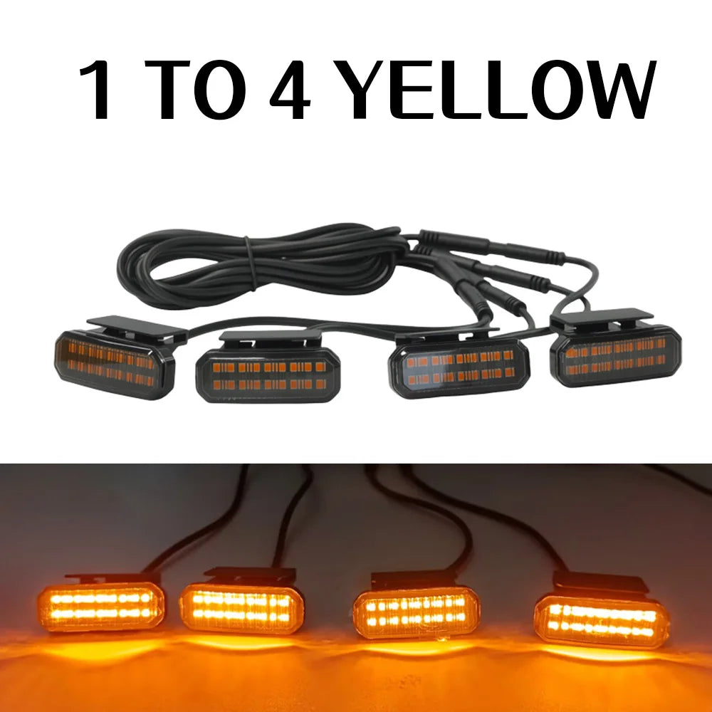 Automotive Universal Clip LED Front Grille Light With Wiring Harness