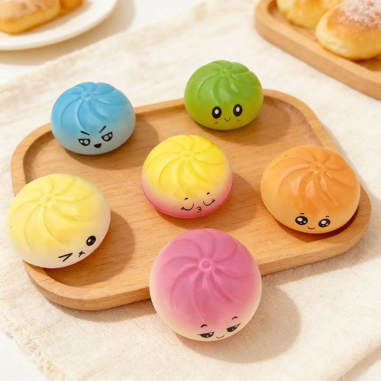 Premium Dumpling Bun Squishies Stress Ball Toy For Stress Relief