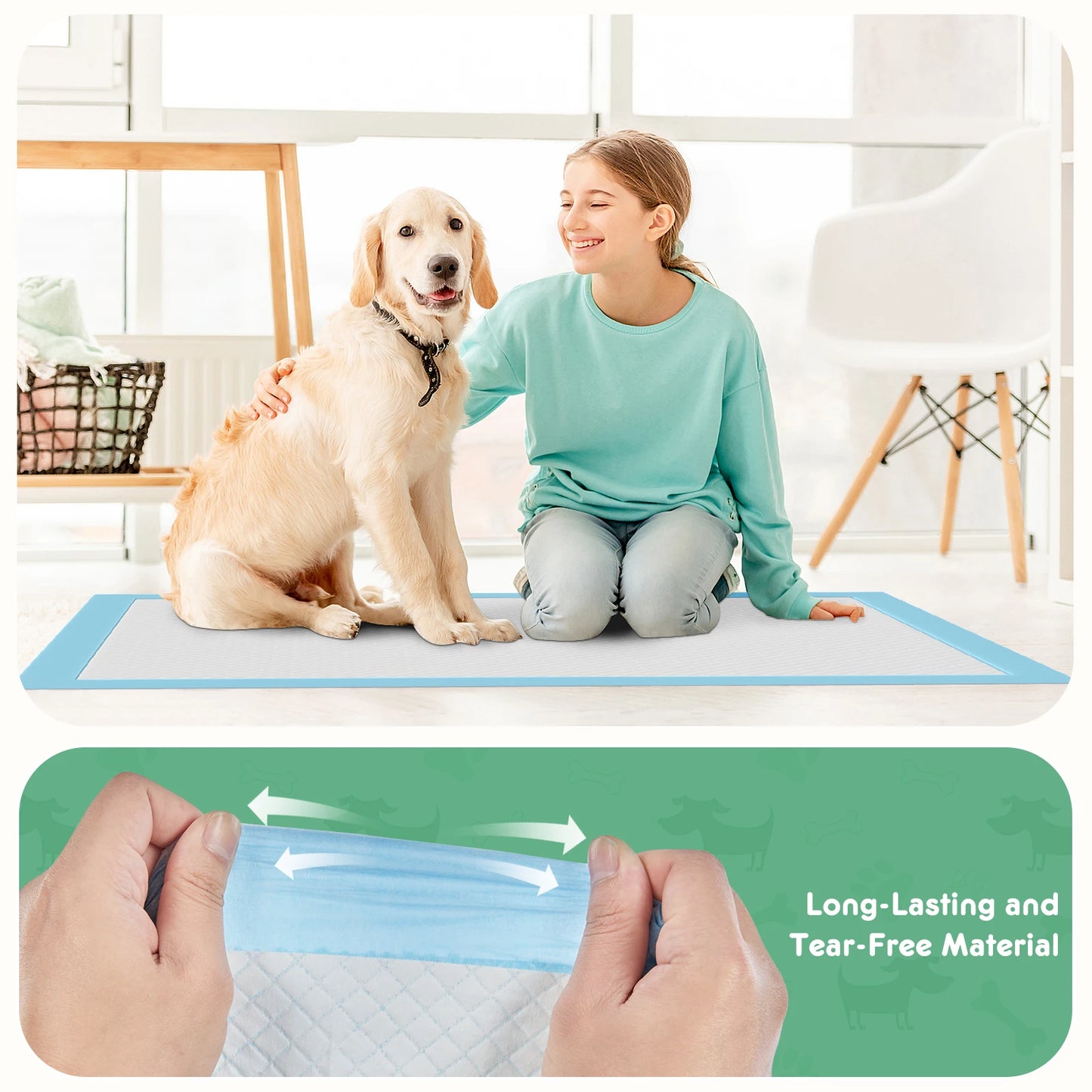 Disposable Underpads 150 Count Quick Drying Leakproof Training Pads