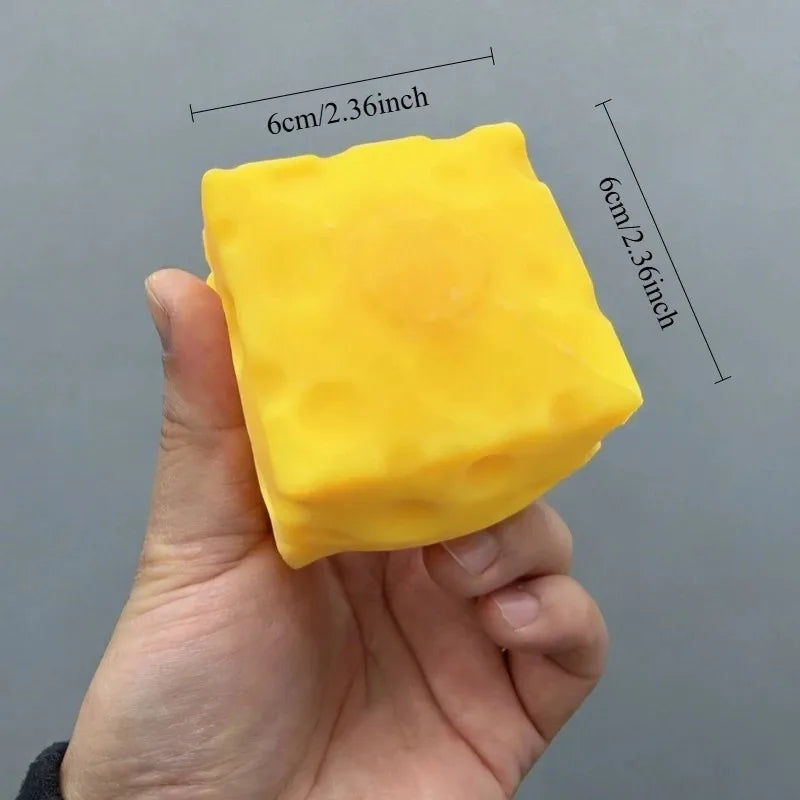 LISM Squishy Square Cheese Toy Slow Rebound Stress Relief Fidget
