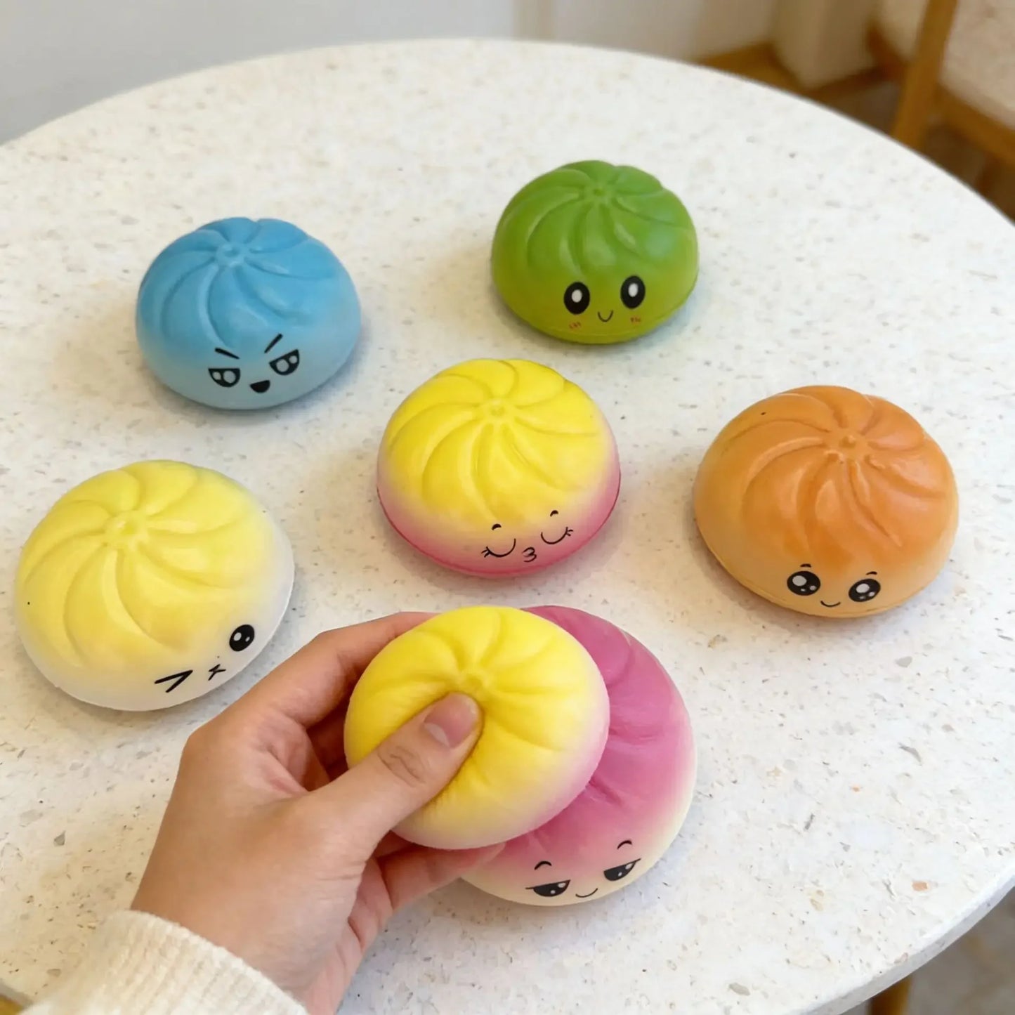 Premium Dumpling Bun Squishies Stress Ball Toy For Stress Relief