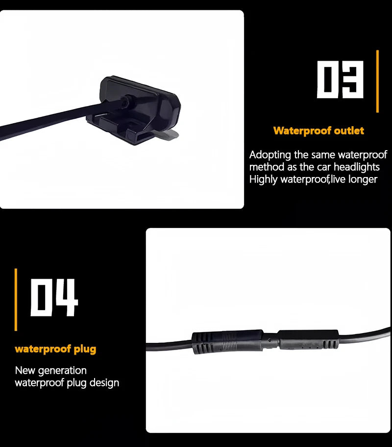 Automotive Universal Clip LED Front Grille Light With Wiring Harness