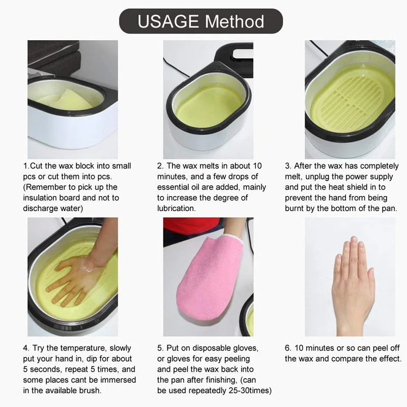 ZONGKUNG Paraffin Wax Warmer Kit For Hands And Feet Spa
