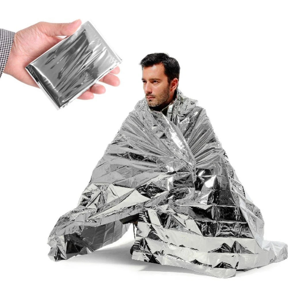30-1PCS Emergency Rescue Blanket Outdoor Survive First Aid survival blanket Military Rescue Kit Rescue Foil Thermal Blanket ﻿