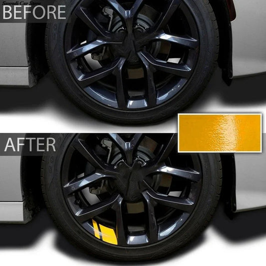 ZHUOHE Reflective Car Wheel Decals 6 Pack For Hub Rims