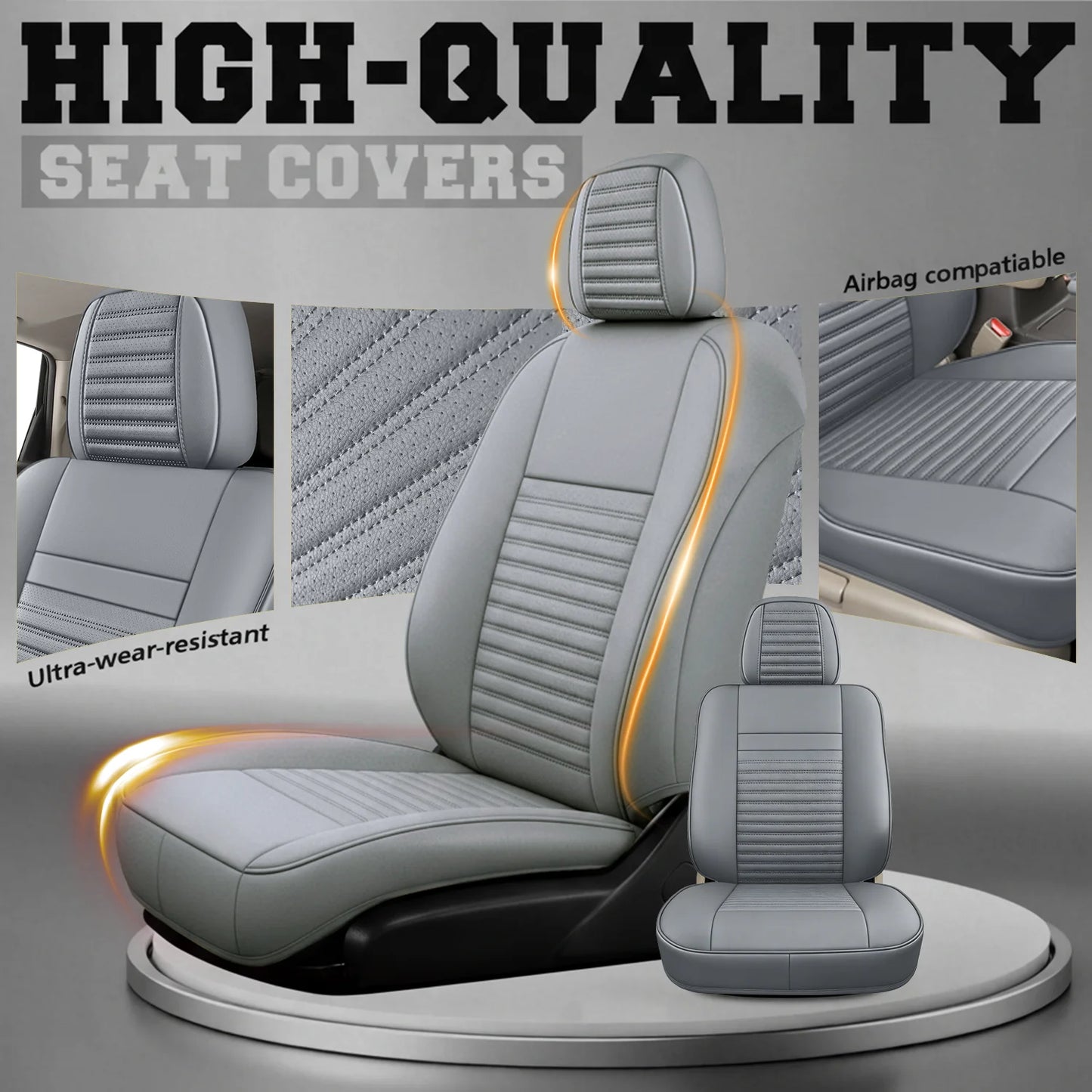 Custom Fit Car Seat Covers For Honda CRV Full Set Waterproof Napa Leather