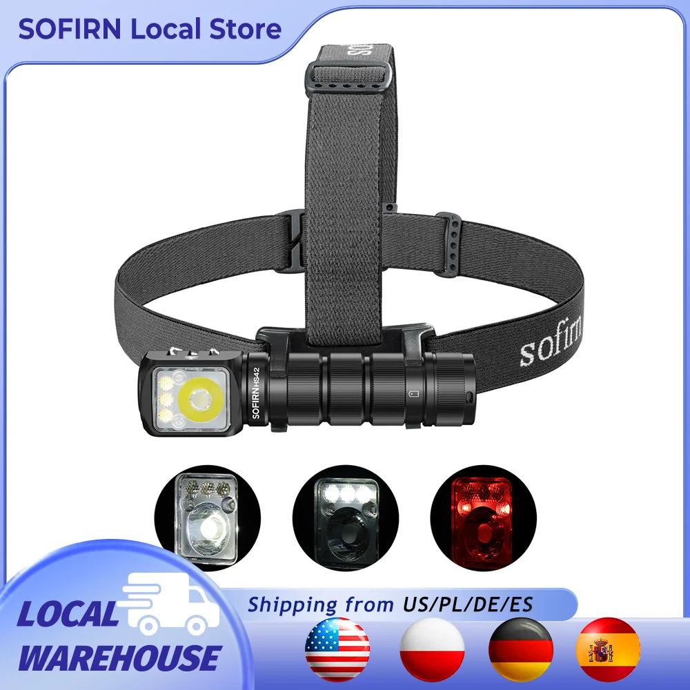 Sofirn HS42 Headlamp 2100lm USB-C Rechargeable Flashlight