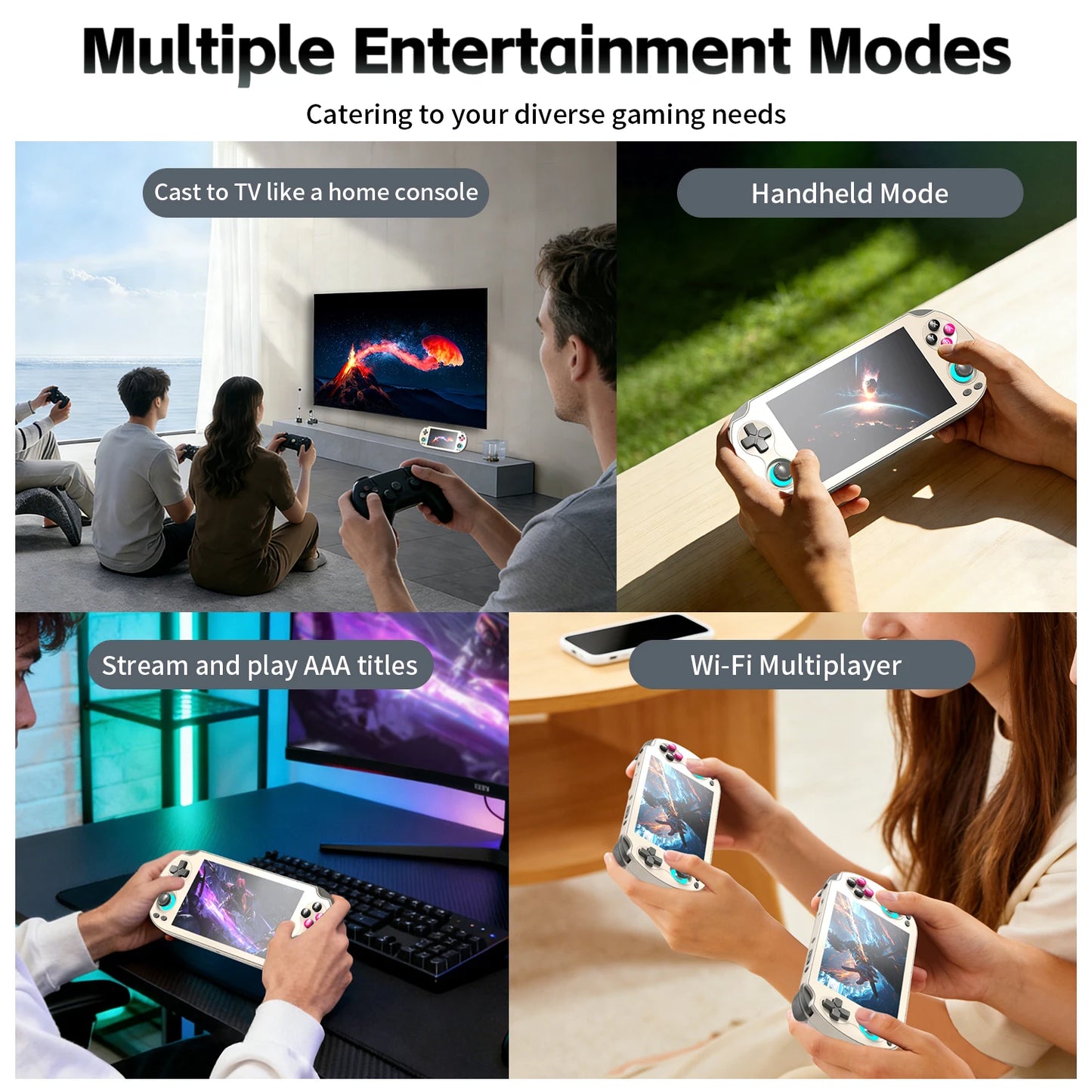 ANBERNIC RG VITA/RG VITA Pro Handheld Game Console Android Retro Game Player 5000mAh Supports RixelHK Wifi Online Multi-player