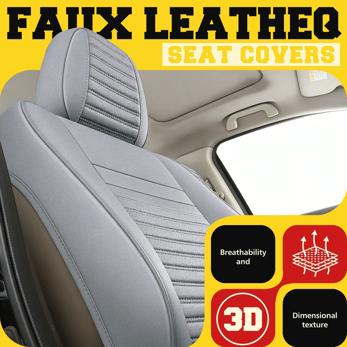 Custom Fit Car Seat Covers For Honda CRV Full Set Waterproof Napa Leather