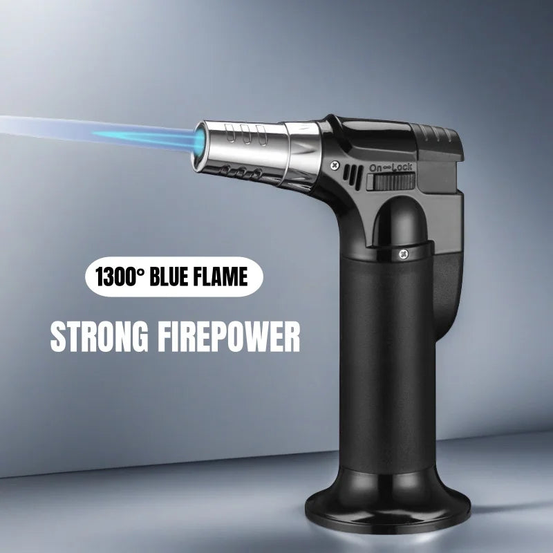 TopFlames Butane Torch Lighter Mini Kitchen Jet With Safety Lock