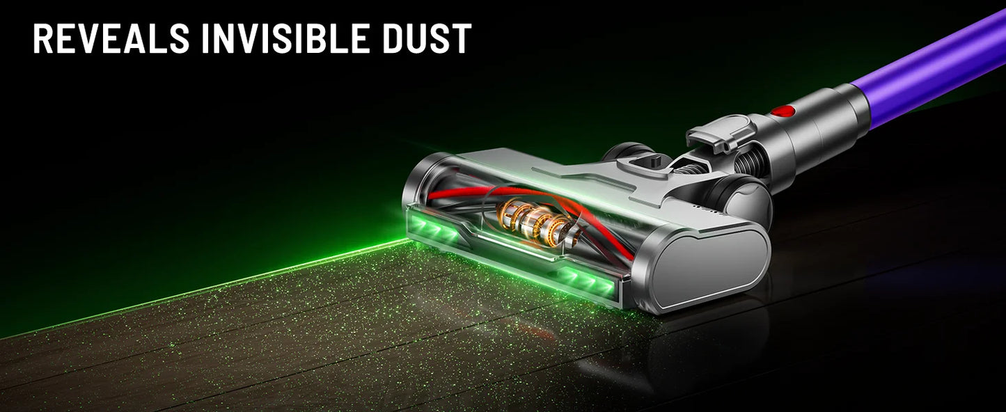 VAKERR X15 Pro 650W Cordless Vacuum Cleaner 65KPA Strong Suction for Pet Hair and Carpet 70Mins Runtime Household cleaning