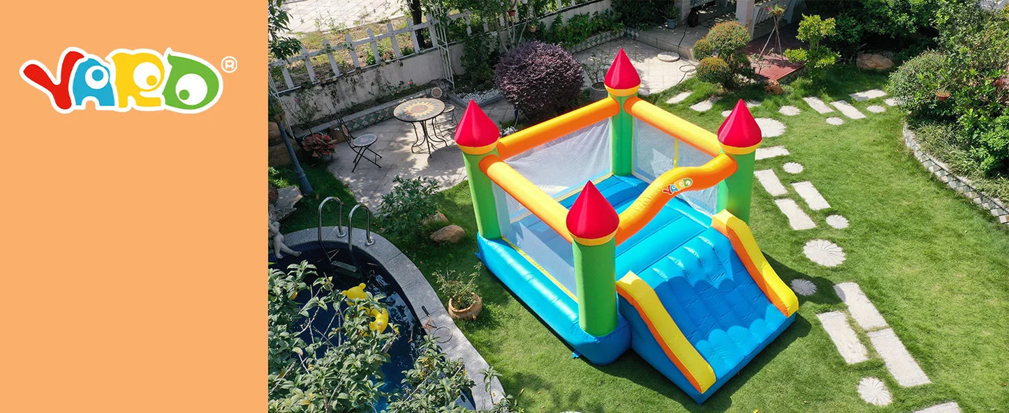 Yard Inflatable Bounce House With Slide 12*9*8ft Bounce House For Kids 5-12 Bouncer With Blower For Outdoor Backyard/Indoor