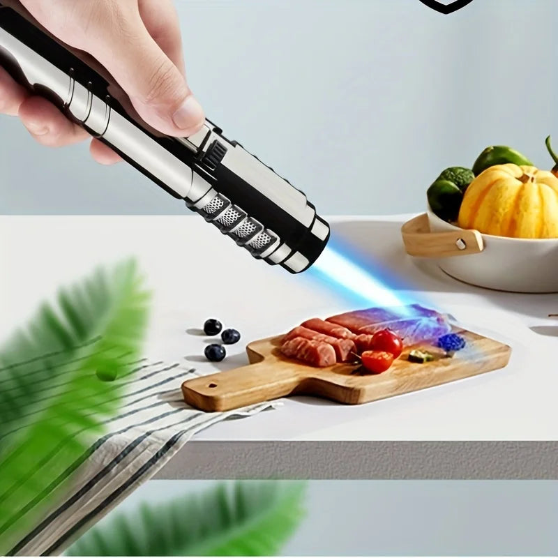 TopFlames 1800° Butane Torch Lighter Metal Windproof Portable