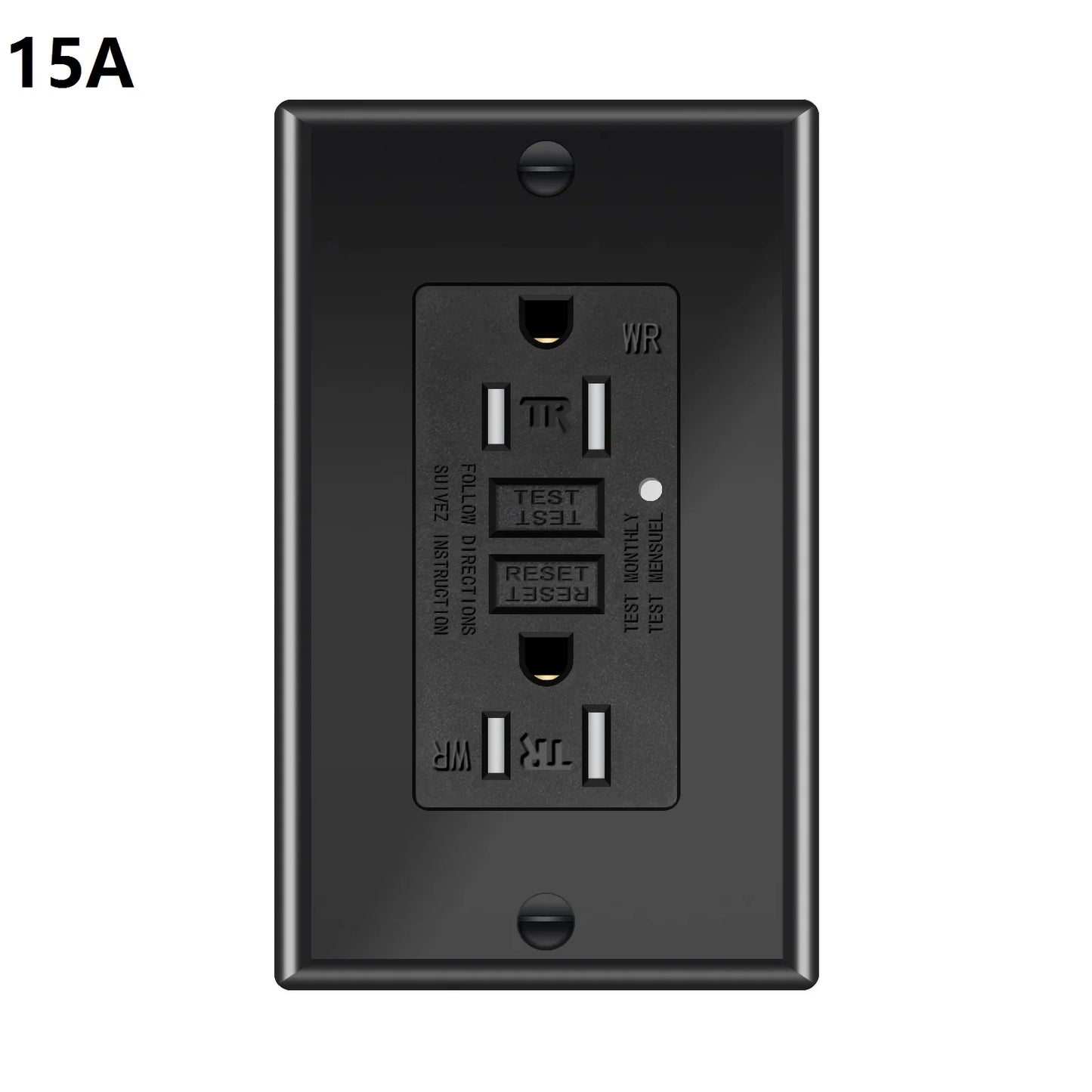 NineLeaf GFCI Outlet Receptacle 15/20A Weather Resistant Tamper Resistant Outdoor