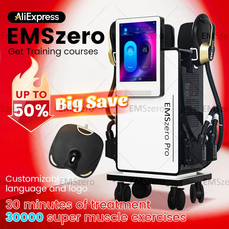 Professional EMSzero Neo Body Sculpt Machine RF Hiemt EMS Build Muscle Slimming Buttock Toning Muscle Stimulator EMS zero Pro