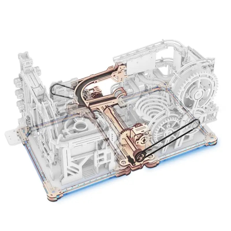 Robotime Rokr Electric Marble Run With Light 3D Puzzle