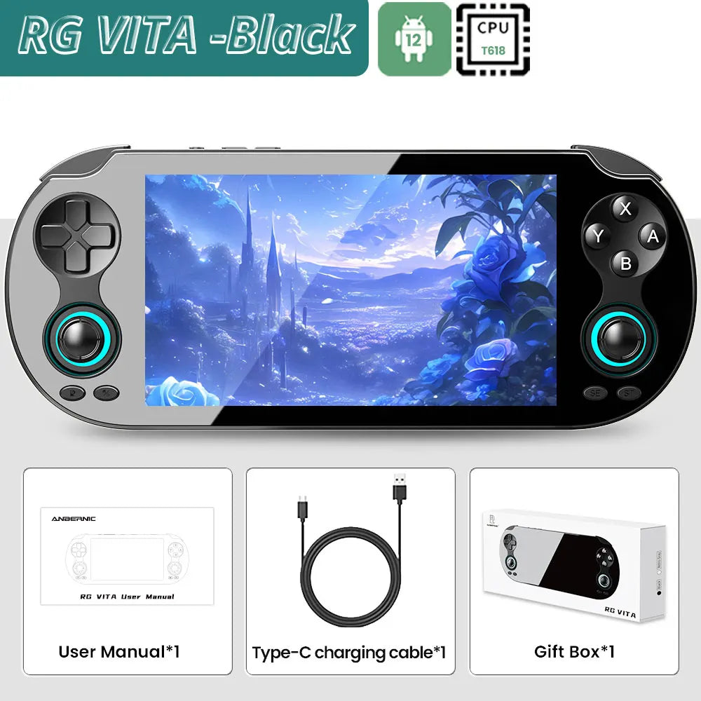 ANBERNIC RG VITA/RG VITA Pro Handheld Game Console Android Retro Game Player 5000mAh Supports RixelHK Wifi Online Multi-player