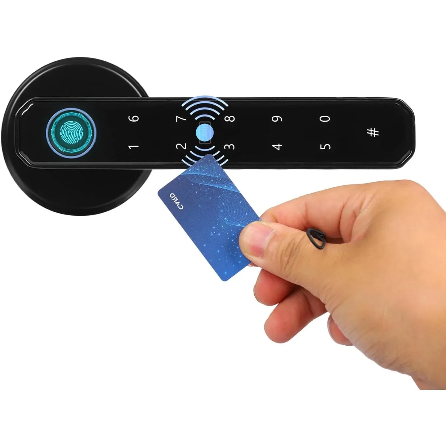 Smart Door Lock 4In1 Fingerprint Password IC Card Key
