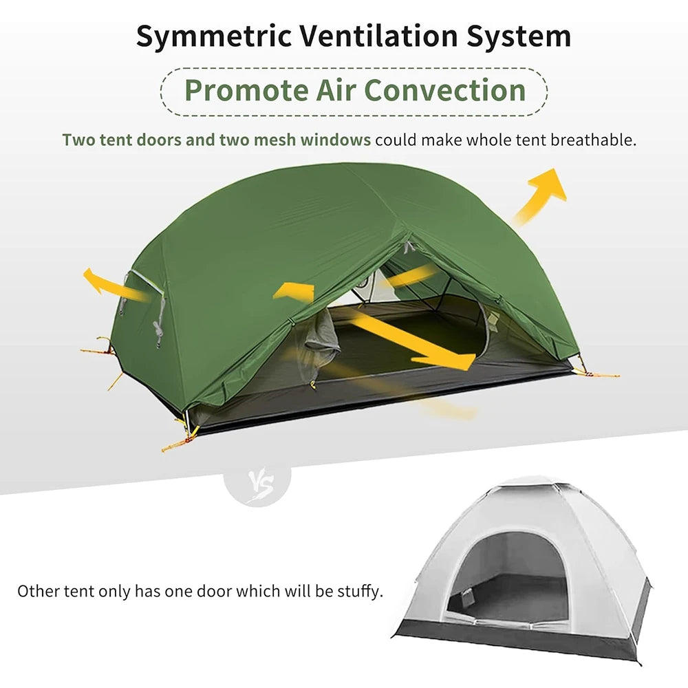 Naturehike Mongar 2 Person Tent Ultralight Waterproof Nylon