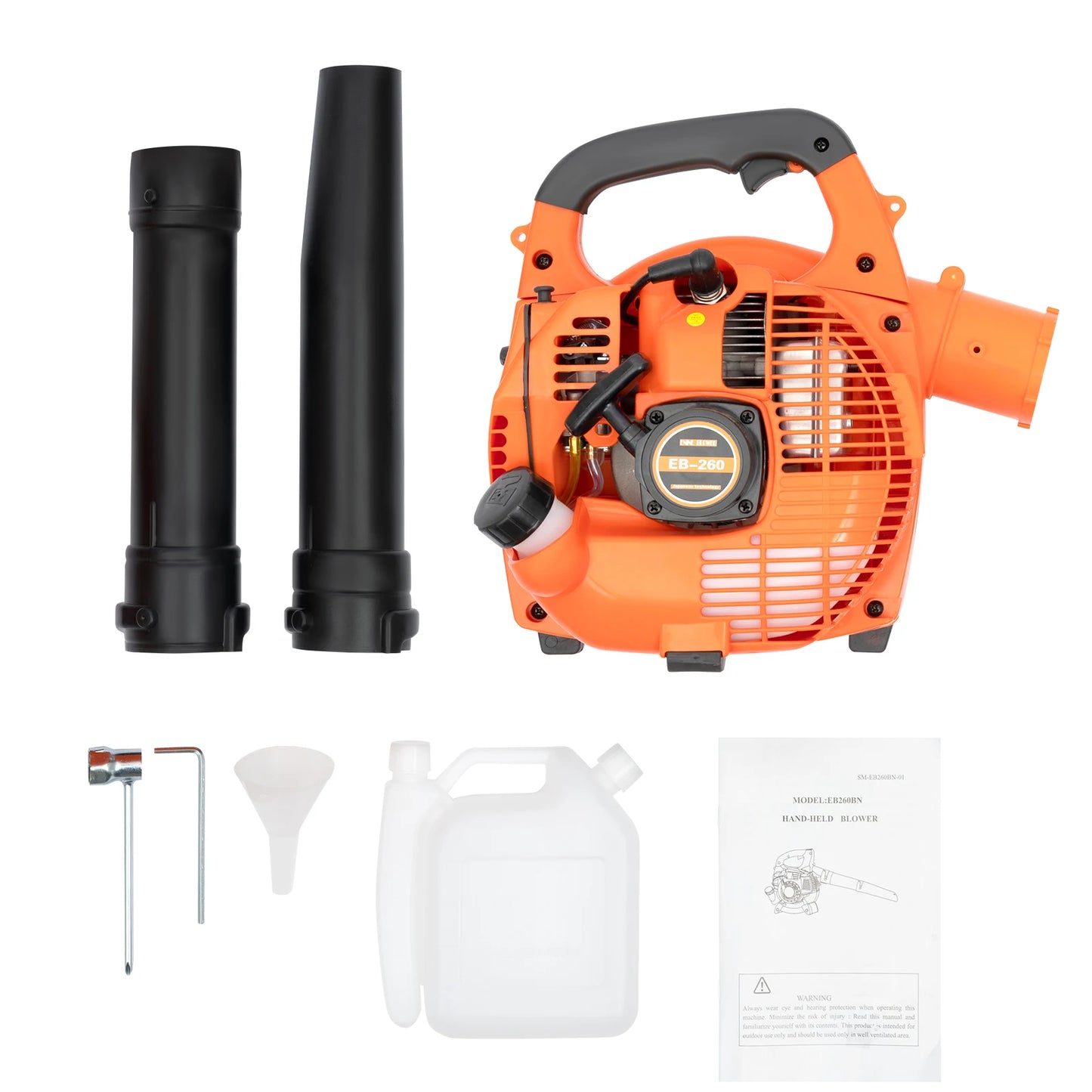 Gas Leaf Blower 25.4CC 2-Stroke 4.59ft³/h Commercial Handheld Gas Leaf Blower Grass Lawn Yard Dust Blowing Cleaning Tool