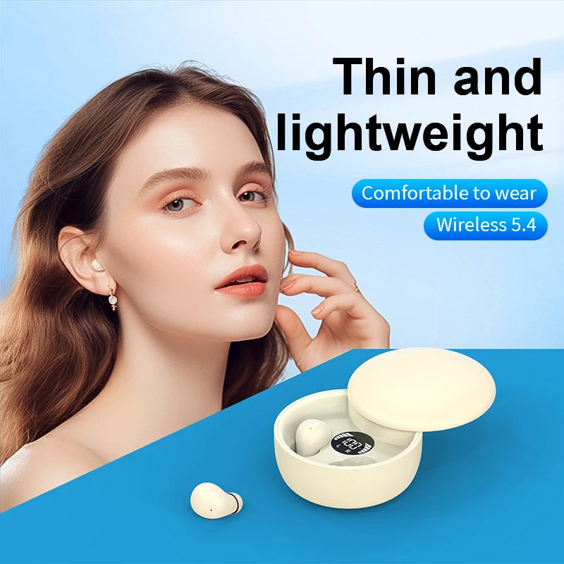 Invisible Sleep Earphones Ultra Thin Wireless Bluetooth With Noise Reduction