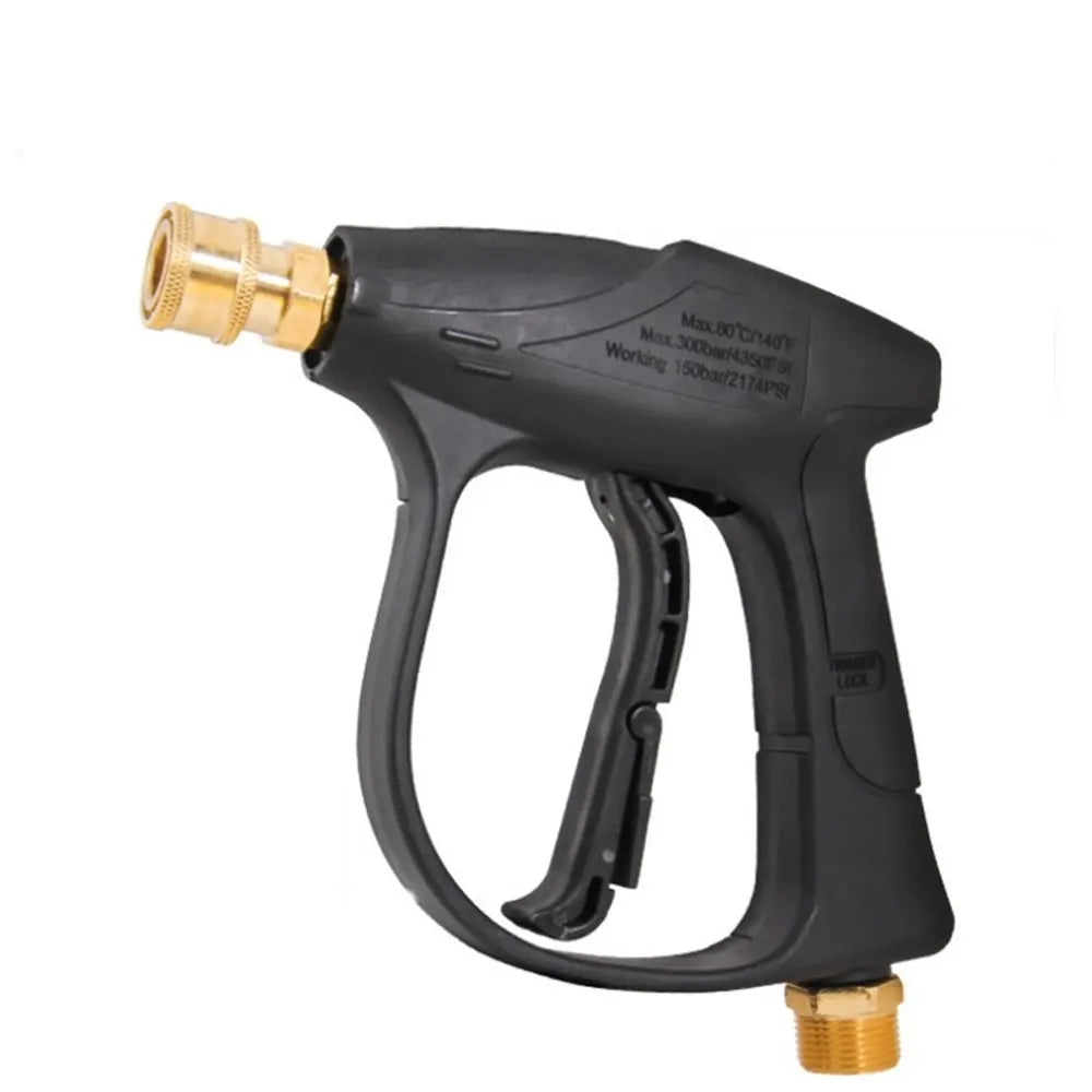 Pressure Washer Gun With Five Soap Nozzles 14mm M22 Socket Quick Release