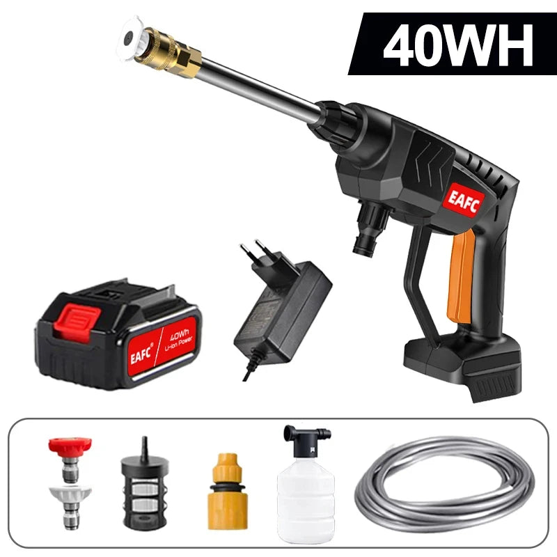 EAFC Cordless 60Bar 21V Car Wash Gun For Pressure Cleaning