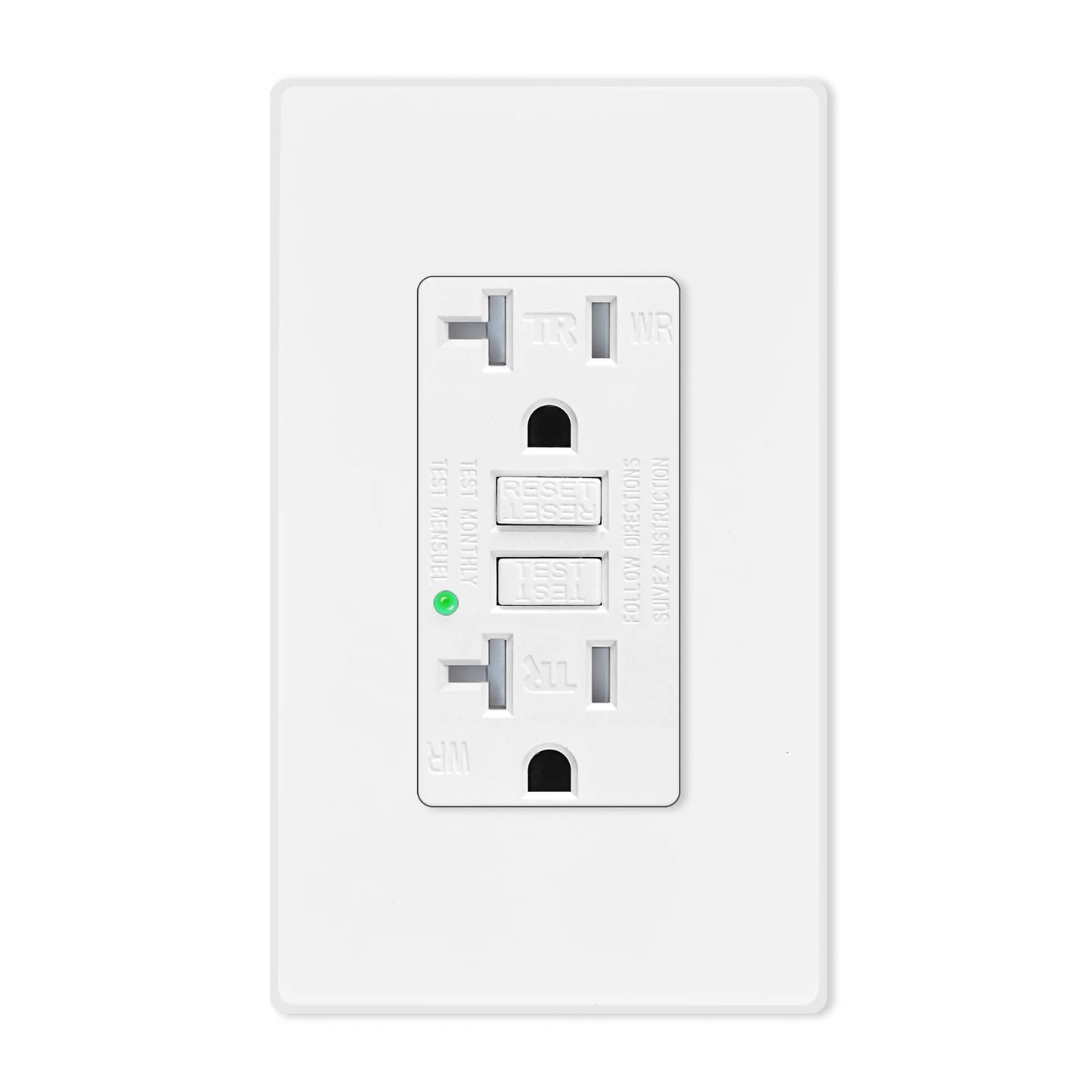 NineLeaf GFCI Outlet Receptacle 15/20A Weather Resistant Tamper Resistant Outdoor