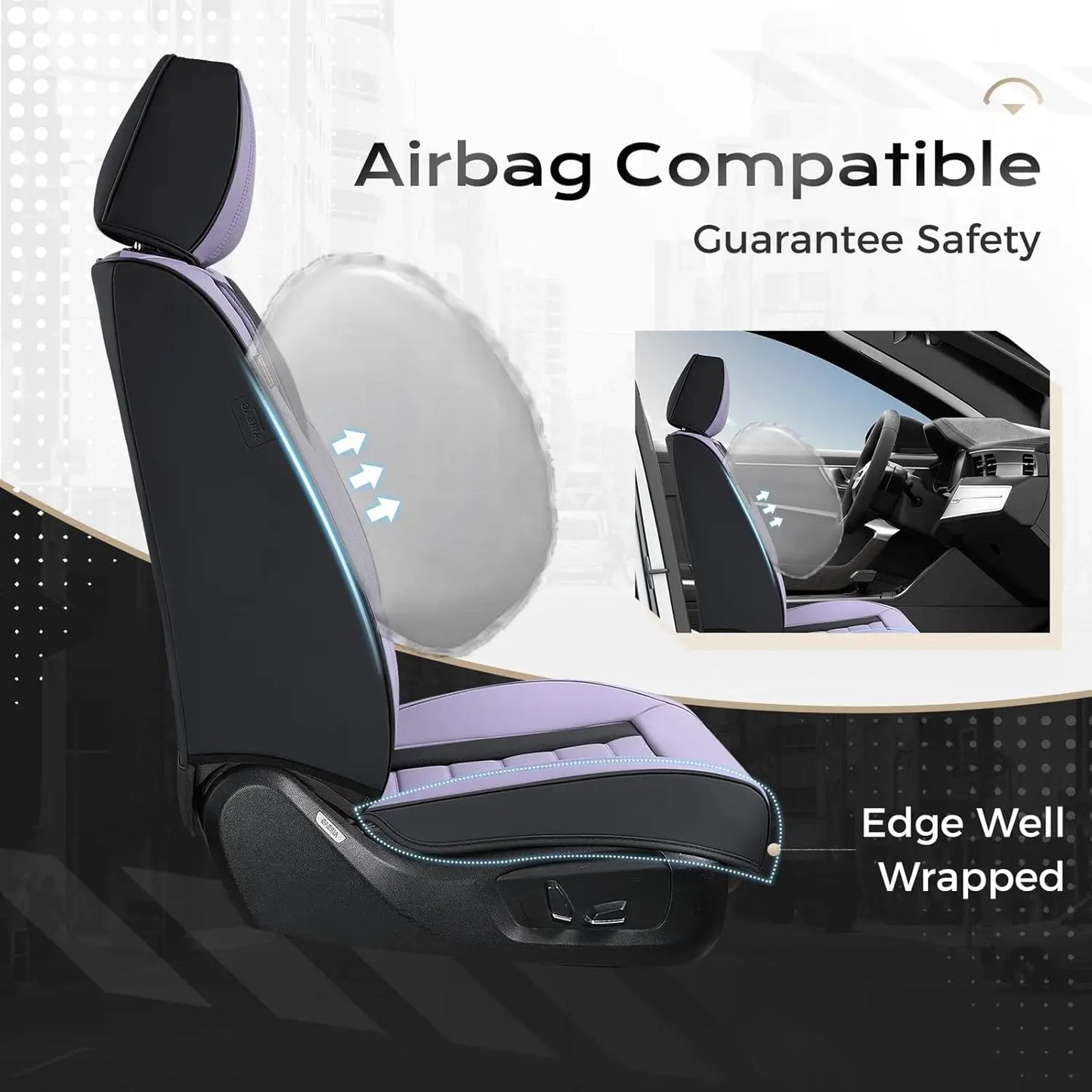 Universal Waterproof Leather Car Seat Covers Full Set