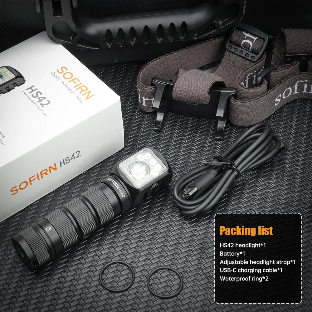 Sofirn HS42 Headlamp 2100lm USB-C Rechargeable Flashlight