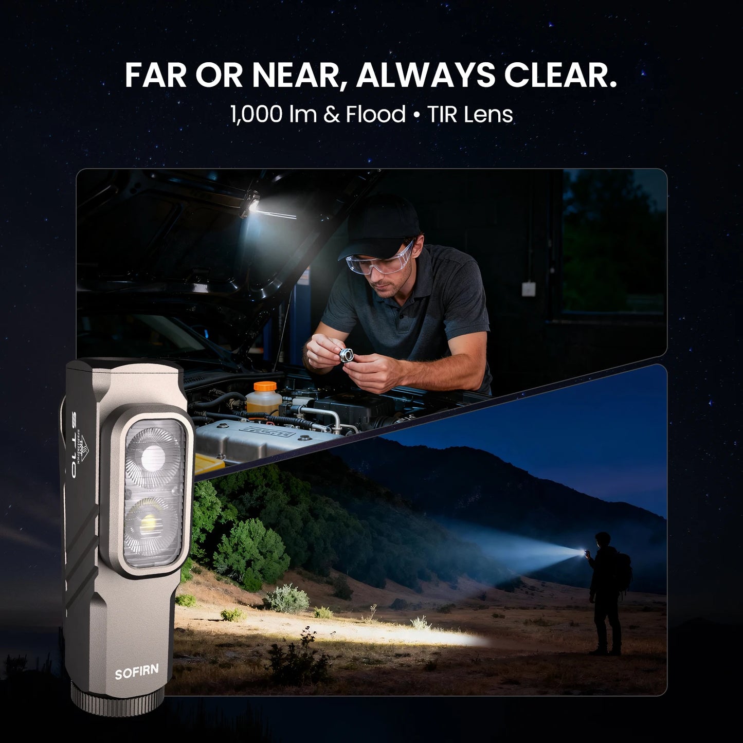 Sofirn Mini ST10 1000LM USB C EDC Rechargeable Flashlight