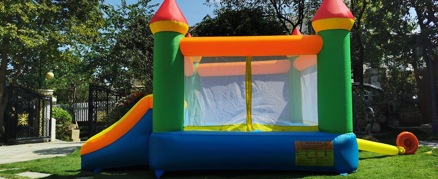 Yard Inflatable Bounce House With Slide 12*9*8ft Bounce House For Kids 5-12 Bouncer With Blower For Outdoor Backyard/Indoor